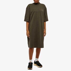 Essentials Fear of God Iron Gray Oversized T Shirt Dress with Pockets Size XS